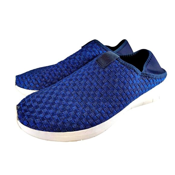 Fitflop Women's Size 8 Royal Blue Slip-On Woven Sneaker Shoes - Picture 1 of 10